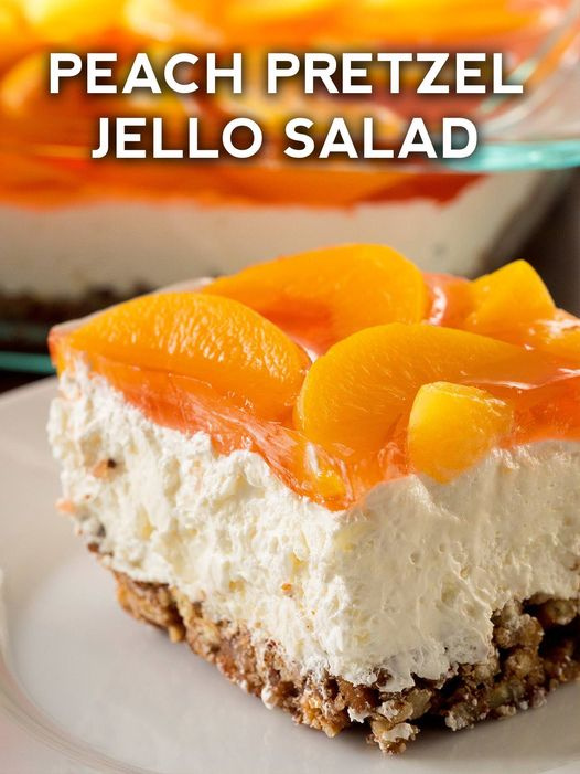 Peach Pretzel Jello Salad: The Retro Dessert That Will Delight Your Taste Buds