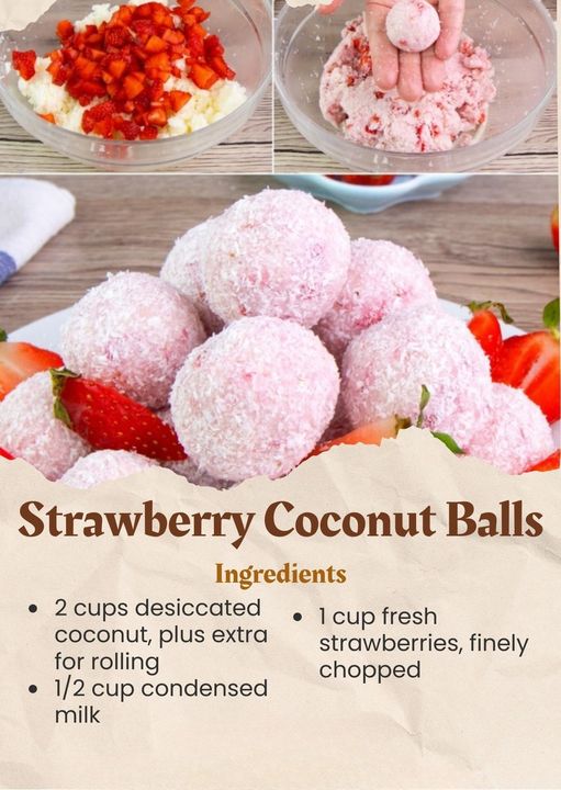 Strawberry Coconut Balls: A Sweet and Simple Delight