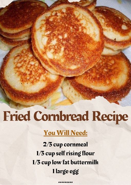 Fried Cornbread – The Irresistible Comfort of Southern Cornmeal Hoecakes