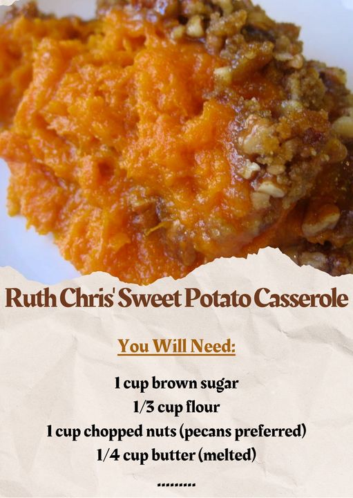 Ruth’s Chris Sweet Potato Casserole: A Timeless Delight