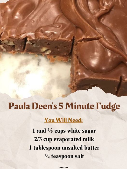 Paula Deen’s 5-Minute Fudge: A Sweet and Speedy Delight