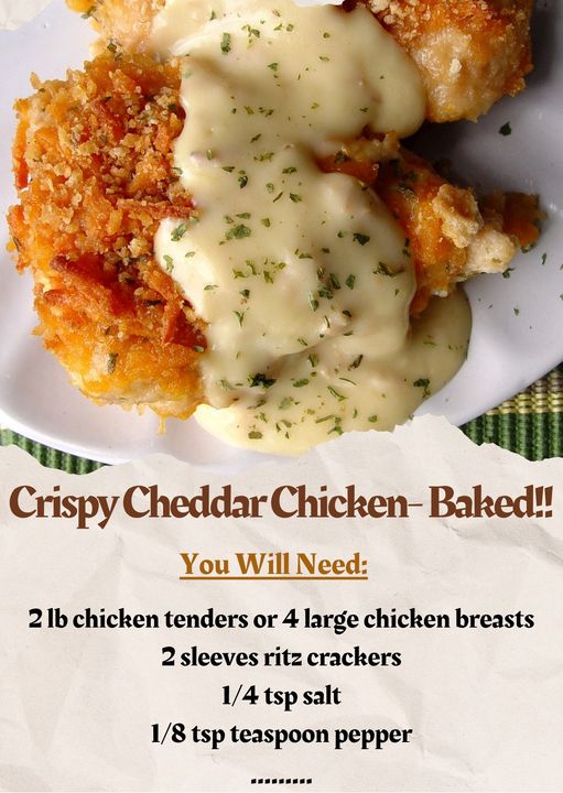 Crispy Cheddar Chicken: A Baked Delight for Your Taste Buds