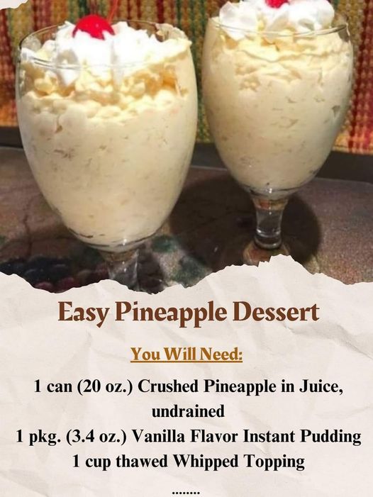 Easy Pineapple Dessert