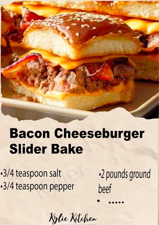 Irresistible Bacon Cheeseburger Sliders: A Flavorful Feast for the Senses