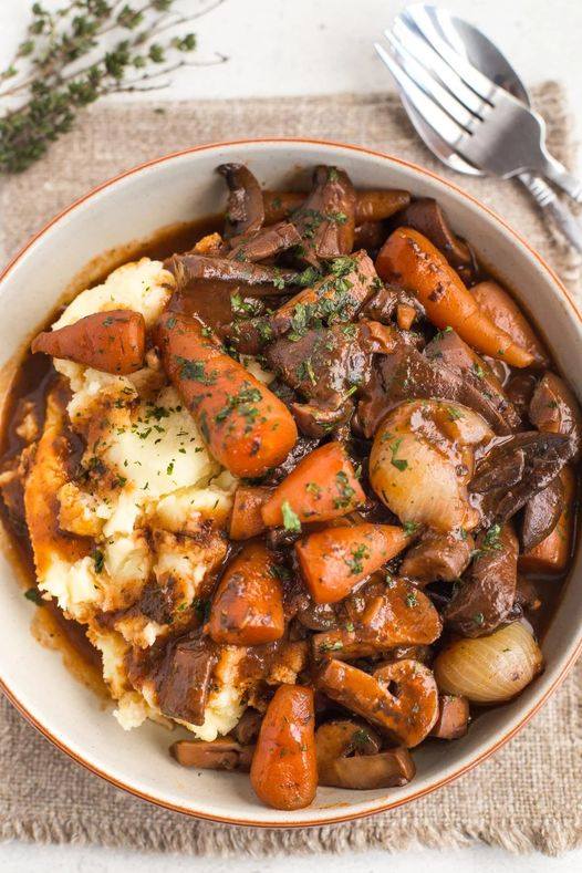 Creamy Vegan Mushroom Stew