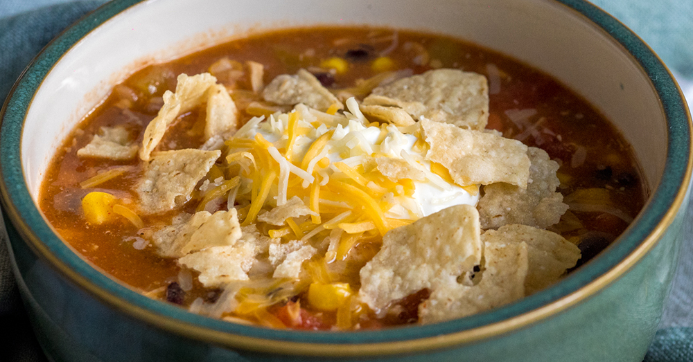 Easy 8-Can Chicken Taco Soup