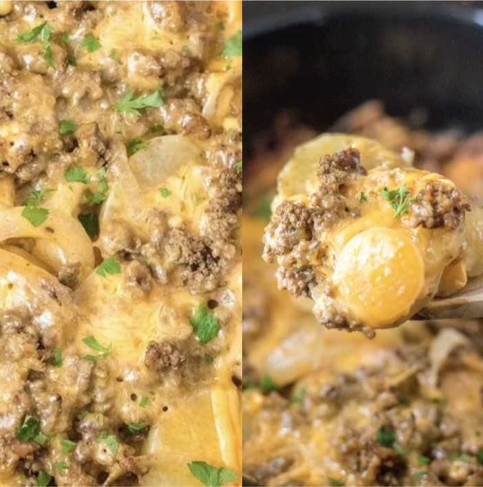 Delicious Slow Cooker Beef and Potato Au Gratin Recipe