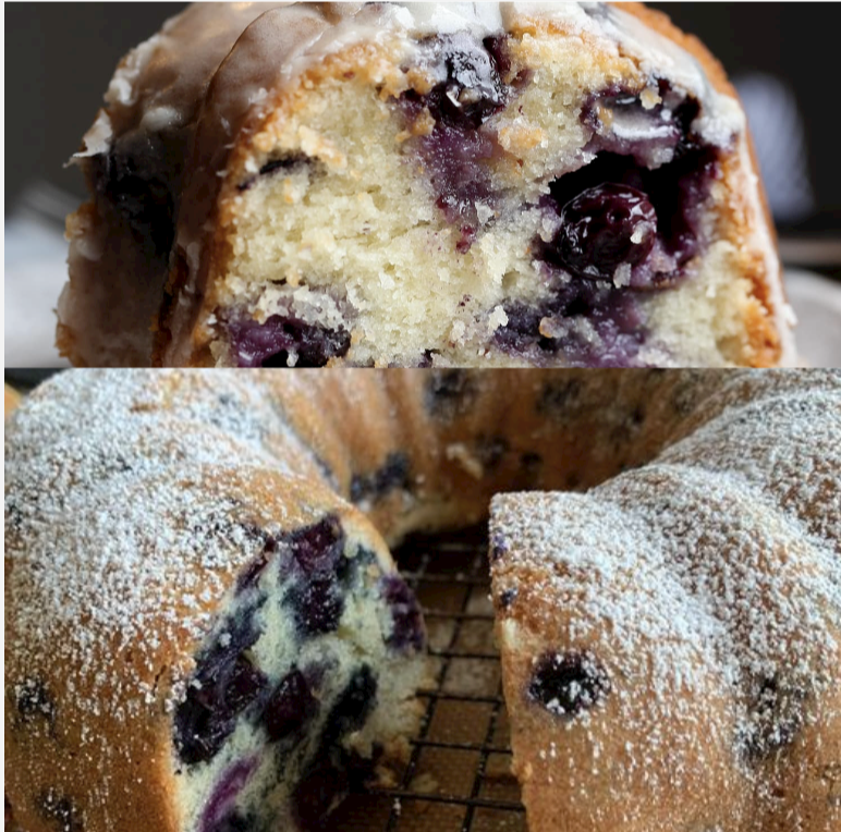 Easy and Delightful Jewish Blueberry-Sour Cream Bundt Cake