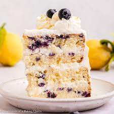 The Perfect Harmony of Blueberry Lemon Creme Cake