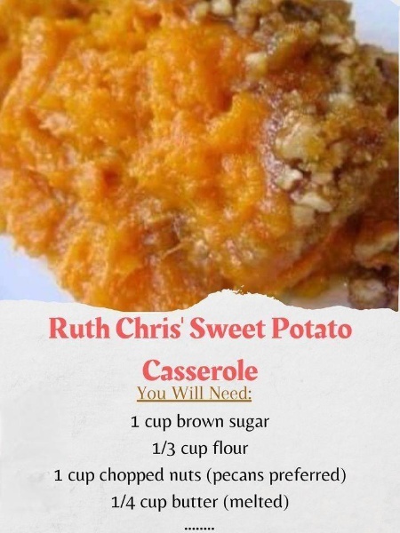 Ruth’s Chris Sweet Potato Casserole Recipe