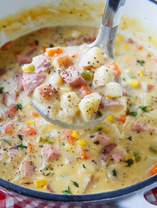 Indulge in Comfort with Ham, Potato, and Corn Chowder: A Heartwarming Recipe for Cozy Evenings