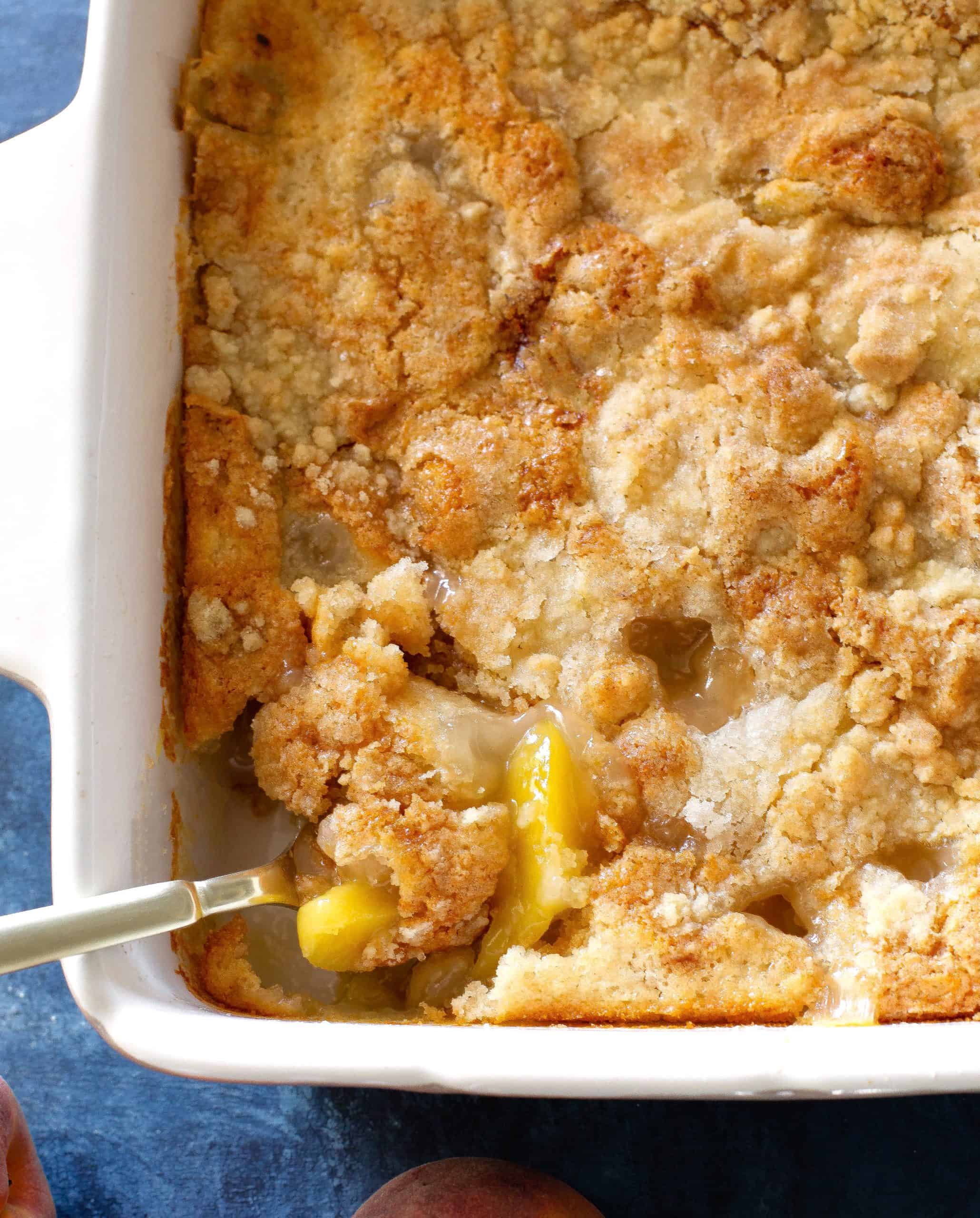 A Quick and Easy Peach Cobbler Recipe with Just 2 Ingredients