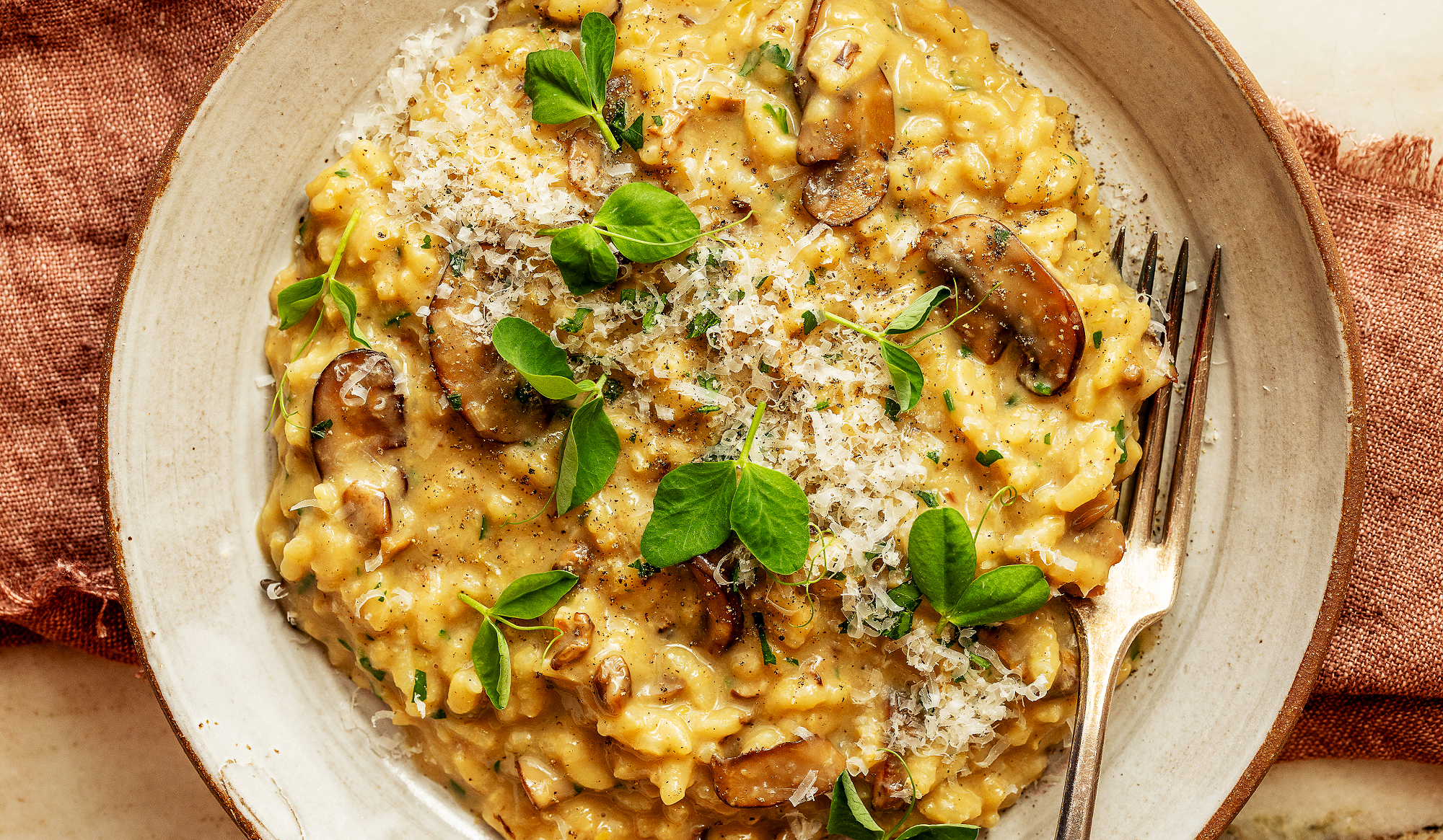 Mushroom-Taleggio Risotto