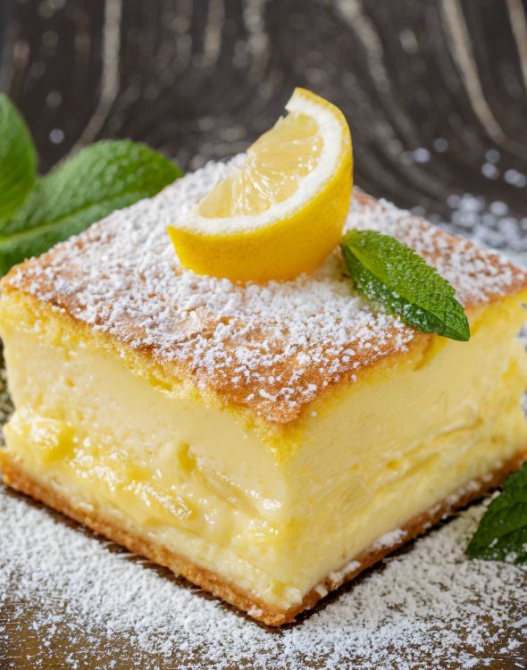 The Perfect Lemon Custard Cake Recipe