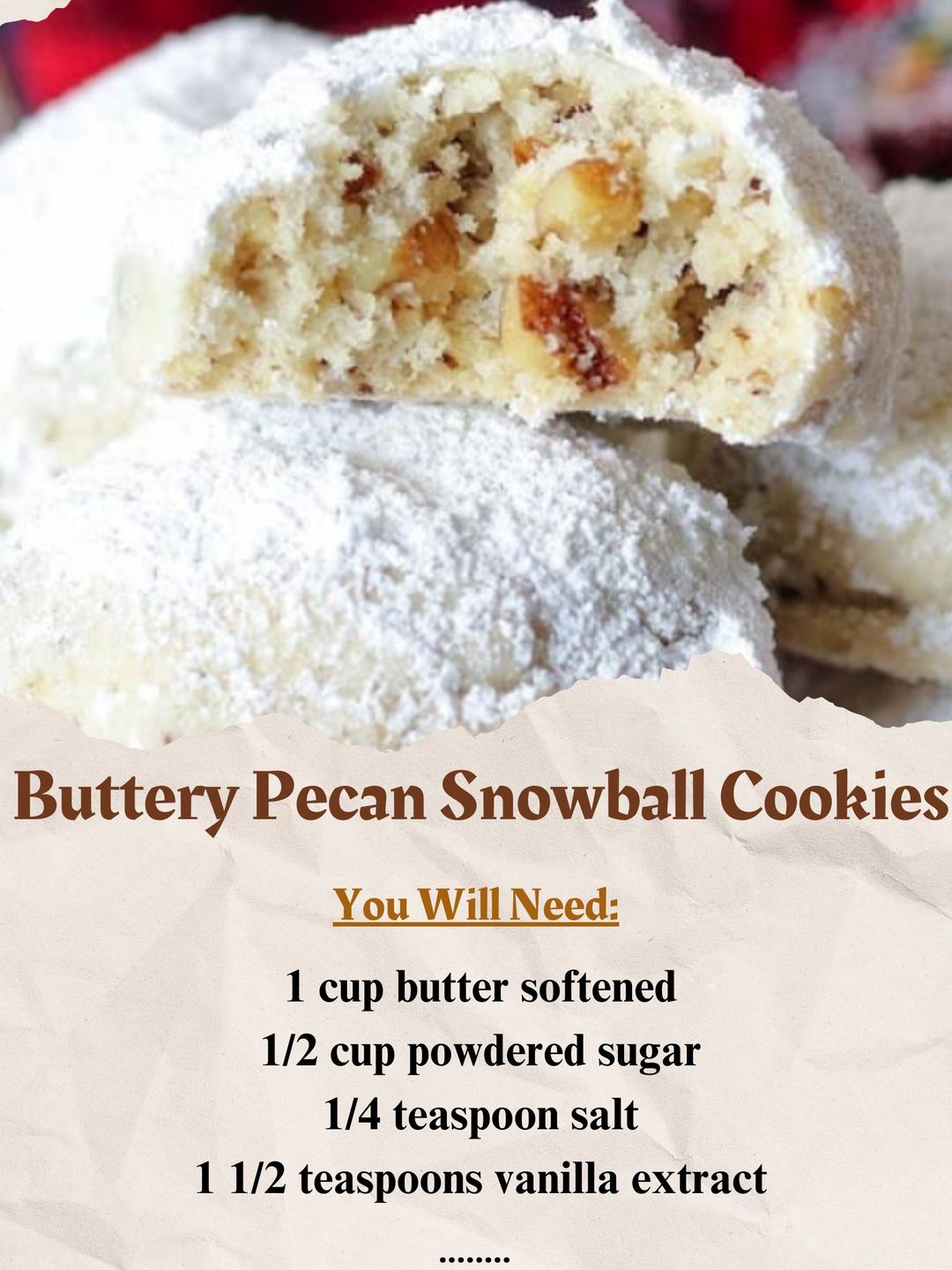 Delightful Buttery Pecan Snowball Cookies: A Simple Recipe for Sweet Bliss