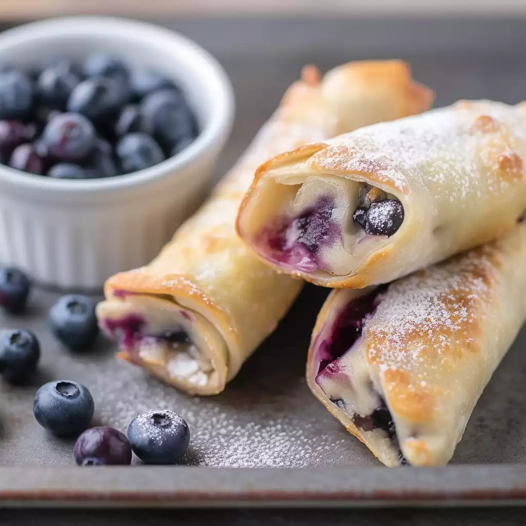 Blueberry Cream Cheese Egg Rolls: A Fun and Easy Dessert!