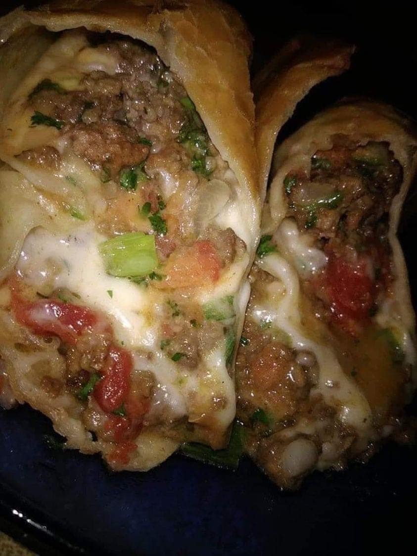 Delicious Beef and Cheese Chimichanga