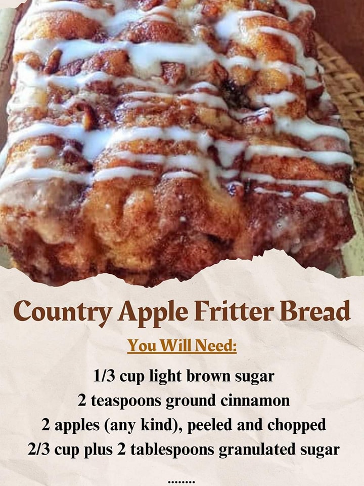 Deliciously Easy Country Apple Fritter Bread