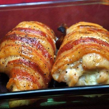 Irresistible Bacon-Wrapped Cream Cheese Stuffed Chicken