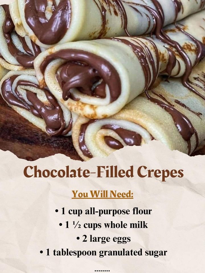 Irresistible Chocolate-Filled Crepes