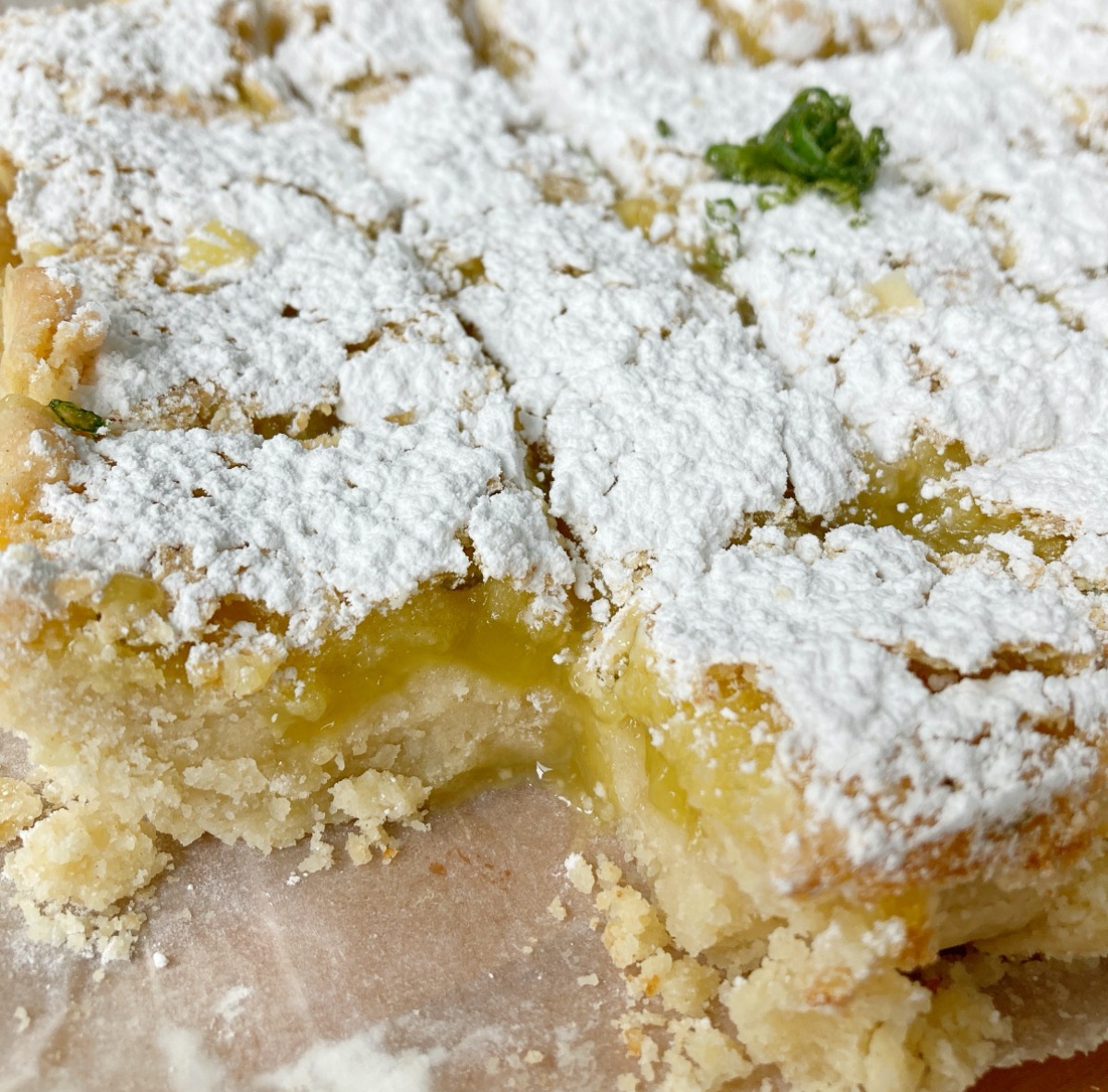 Key Lime Shortbread Bars