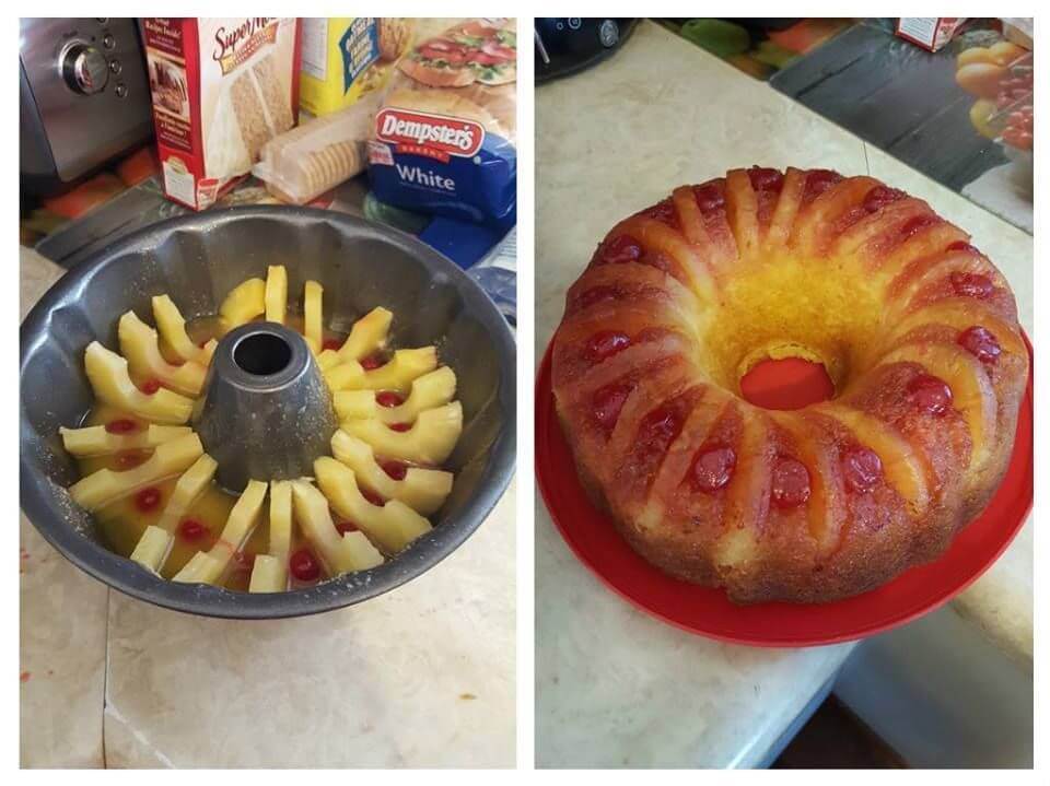 Pineapple Upside Down Bundt Cake Recipe