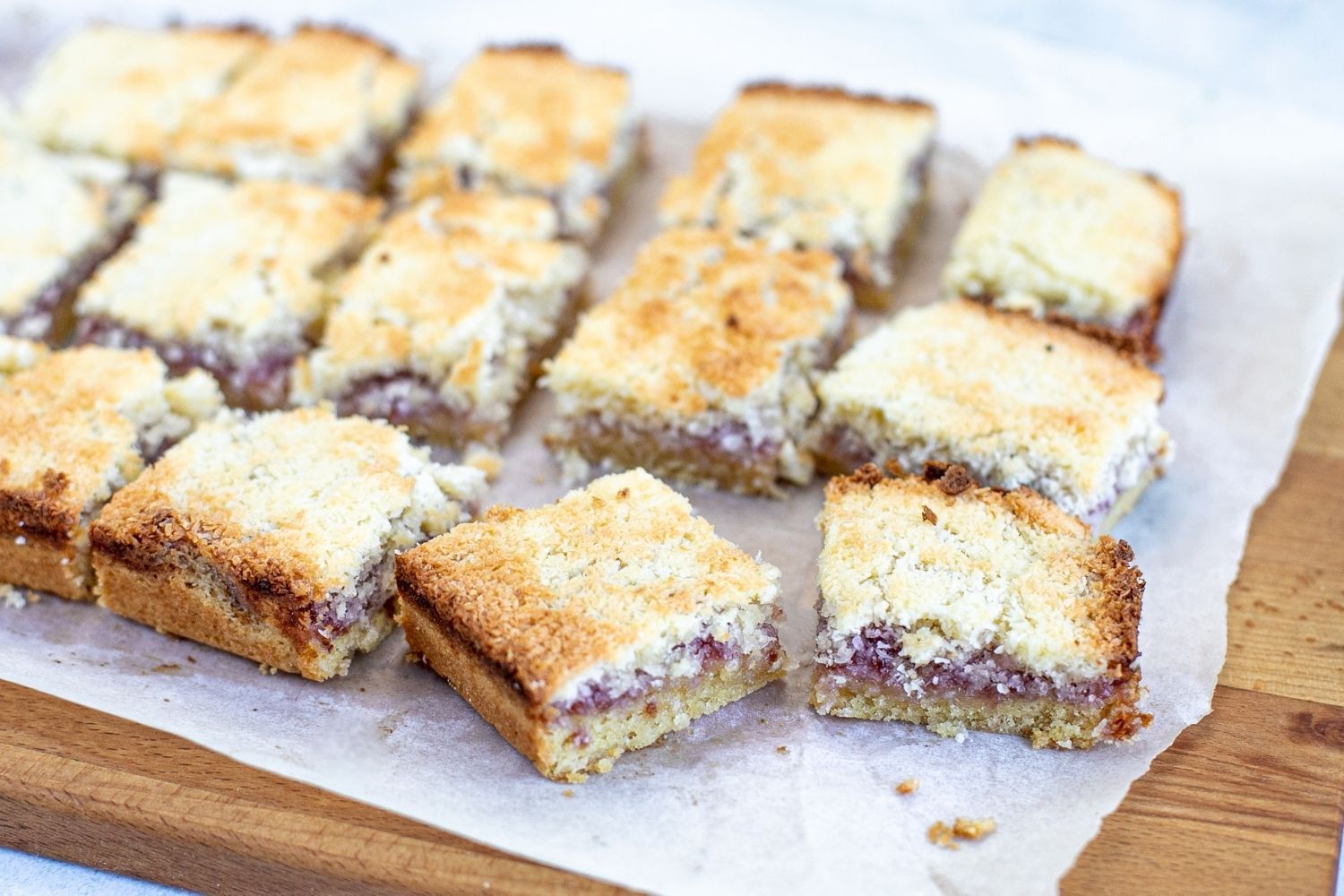 Savor the Flavors of Raspberry Jam Coconut Slice