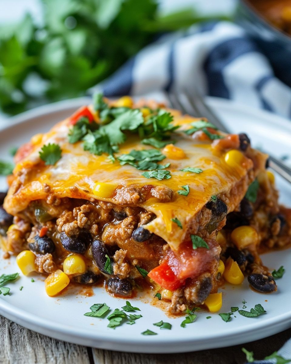 Slow Cooker Mexican Taco Casserole