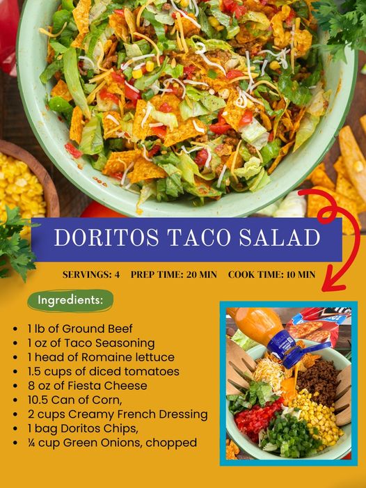 Dorito Taco Salad: A Delicious and Easy Recipe