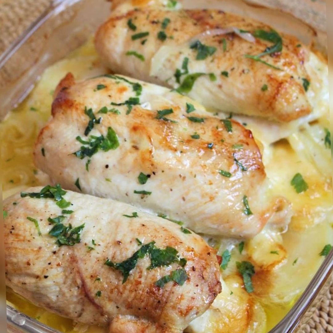 Chicken Rolls with Cheese and Ham