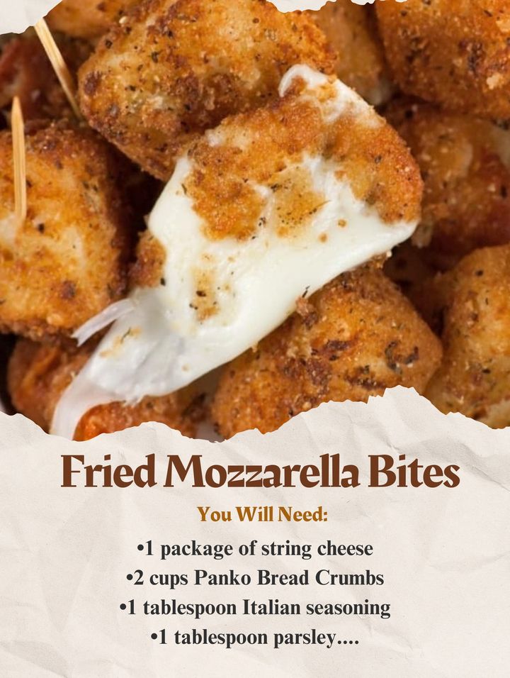 Homemade Fried Mozzarella Bites