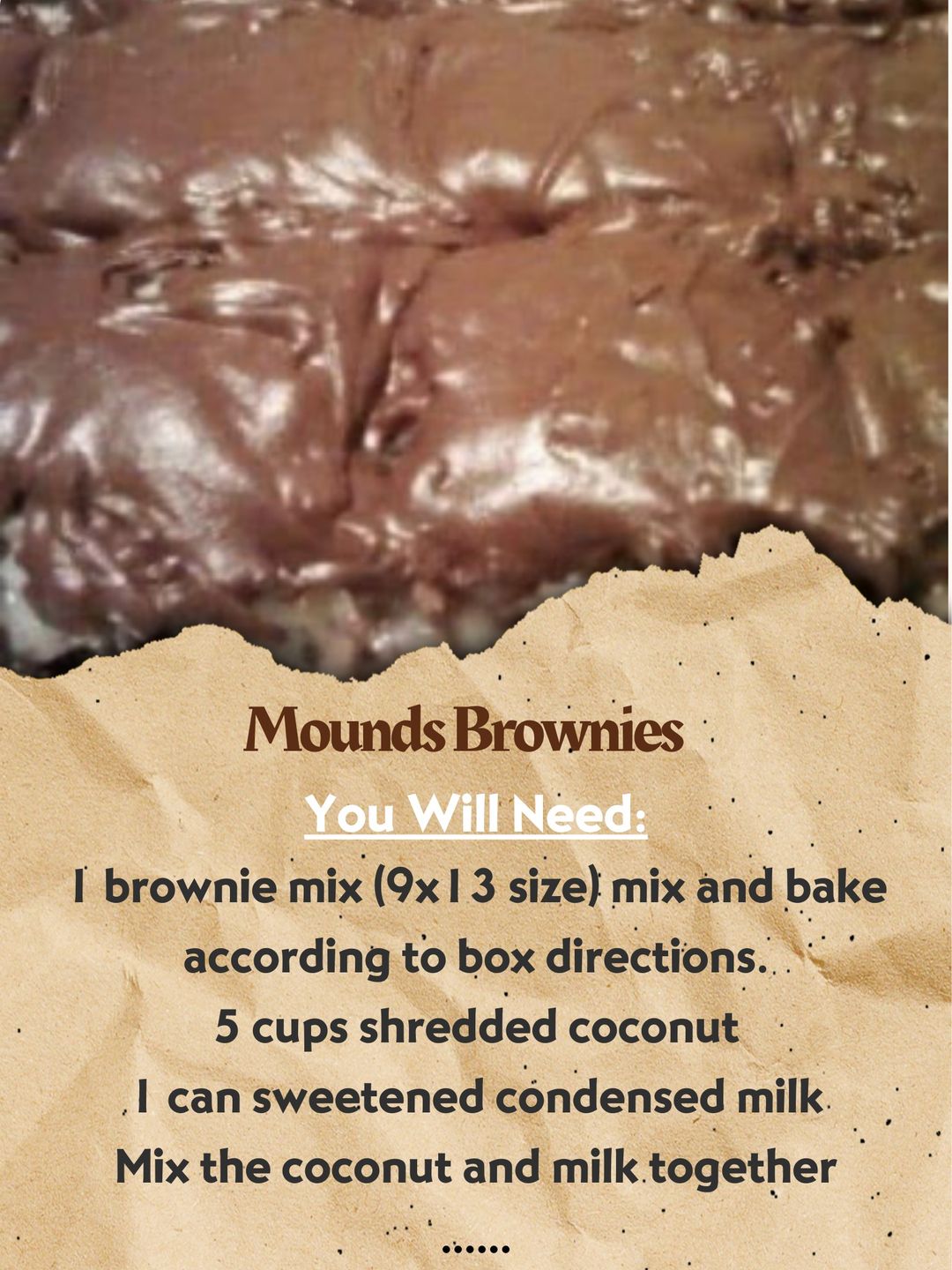 Irresistible Mounds Brownies