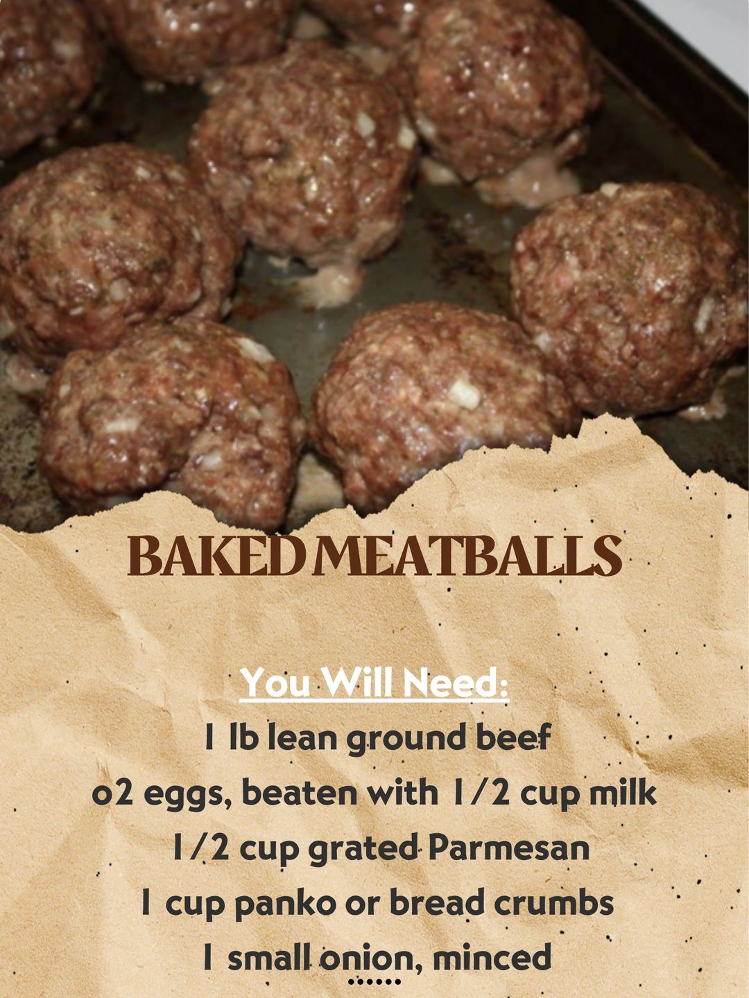 Baked Meatballs Recipe