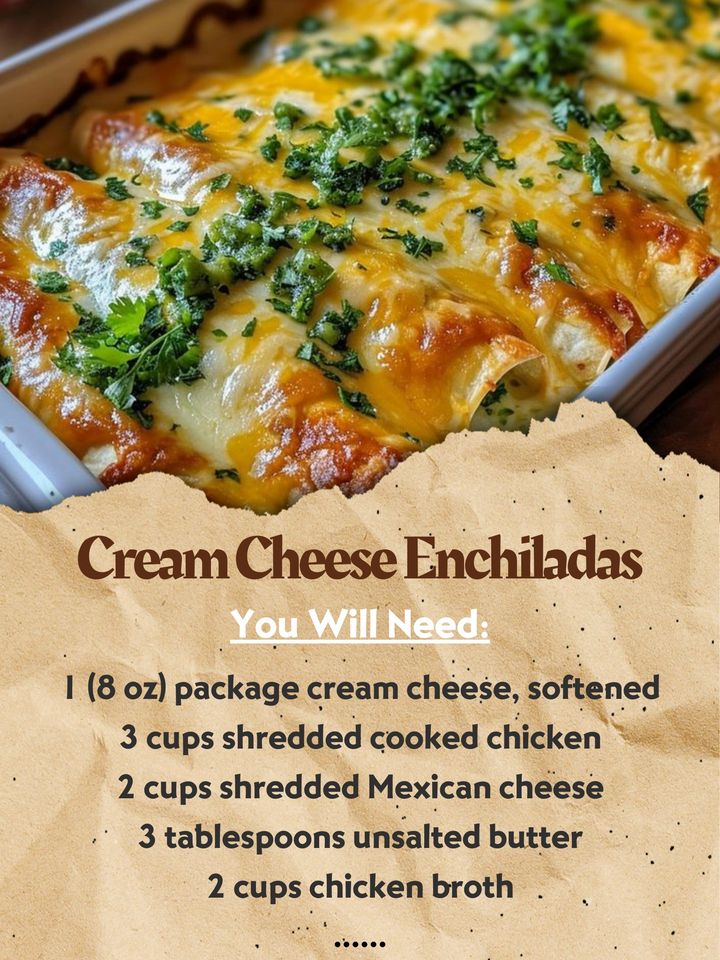 Try These Easy Cream Cheese Enchiladas