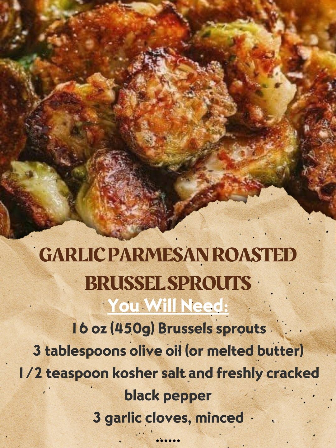 Garlic Parmesan Roasted Brussels Sprouts