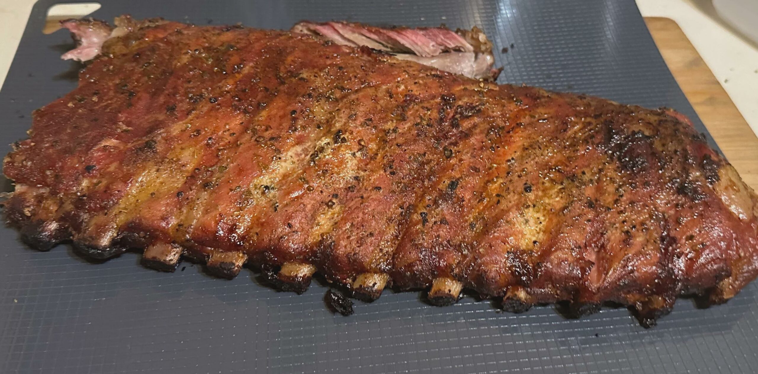 Dry Rubbed St Louis Style Smoked Ribs