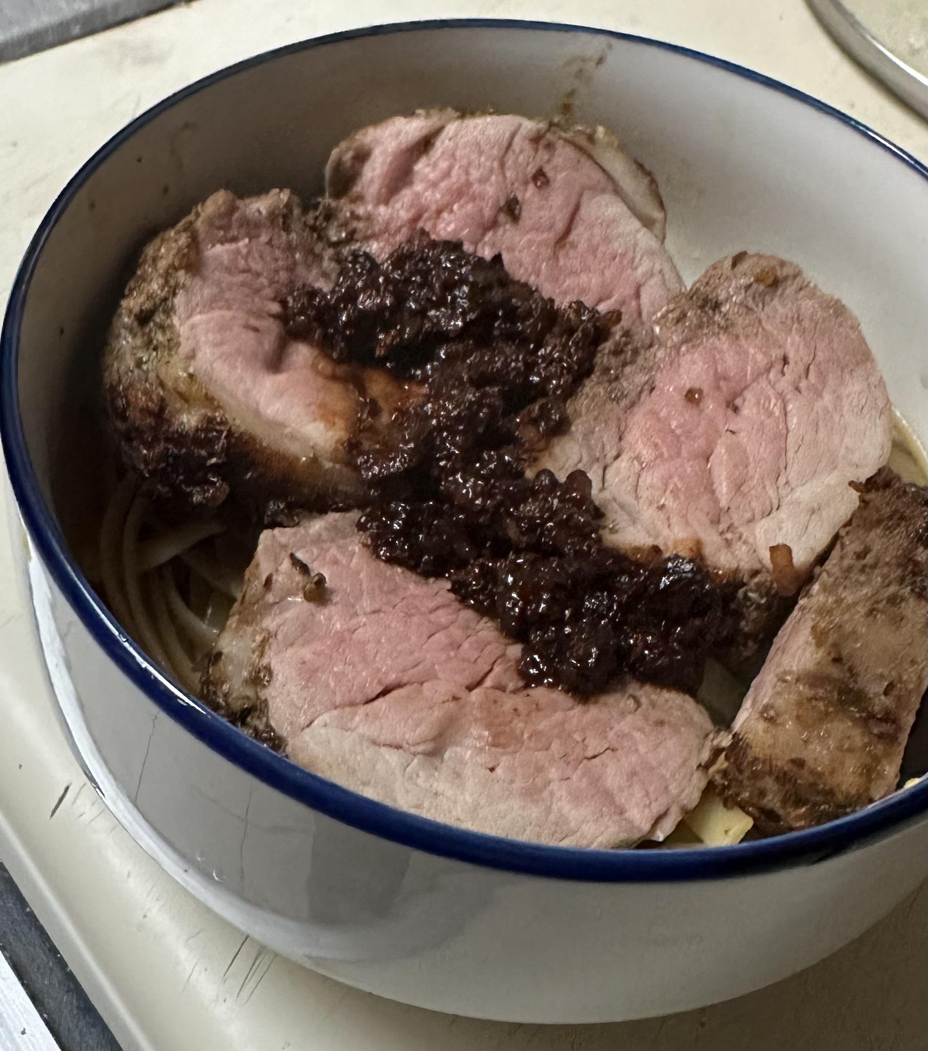 Sous Vide Pork Tenderloin with Savory Tomato Glaze