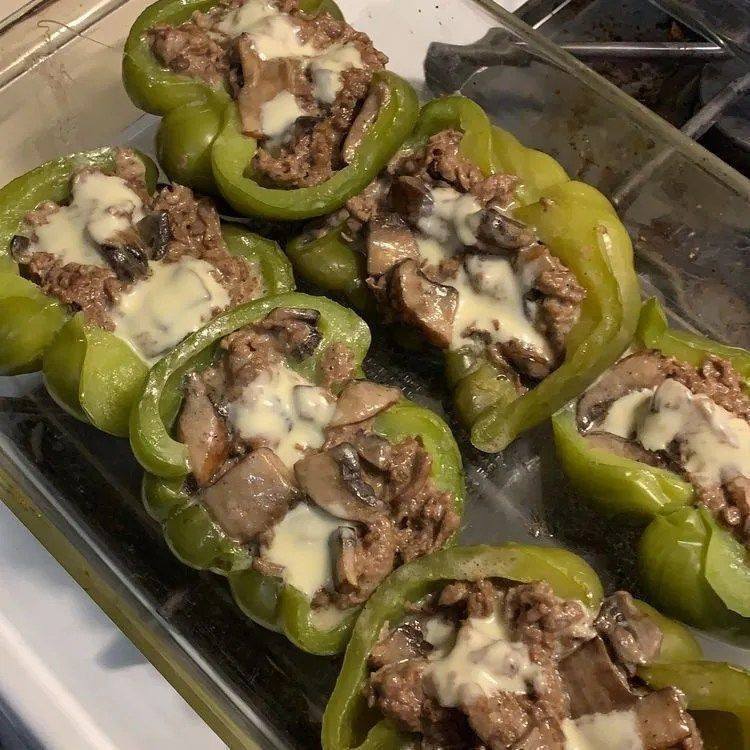 Philly Cheesesteak Stuffed Peppers recipe