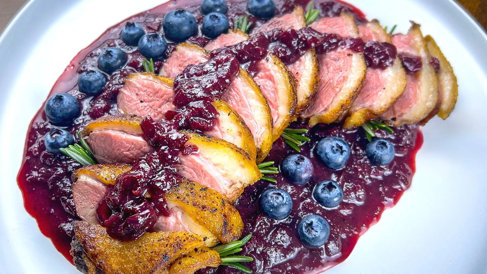 Sweet and Tangy Blueberry Duck Delight