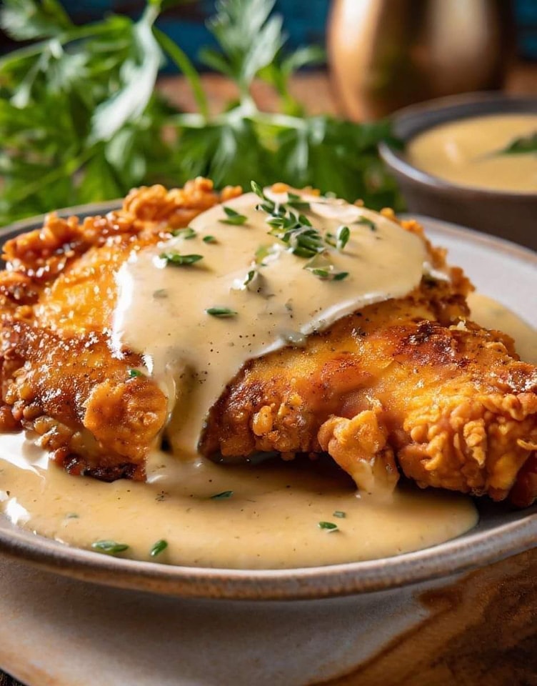 Southern Chicken Fried Steak with Gravy Recipe