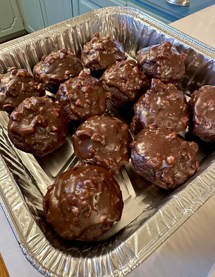 Colorful Texas Sheet Cake Bites