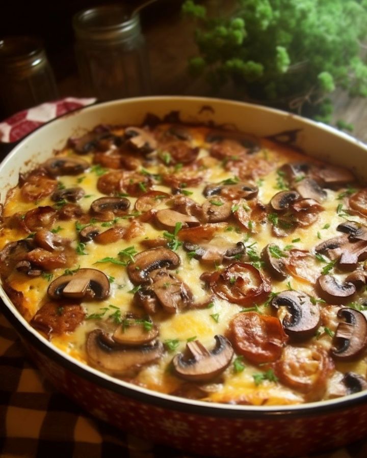 Hamburger Mushroom Bake