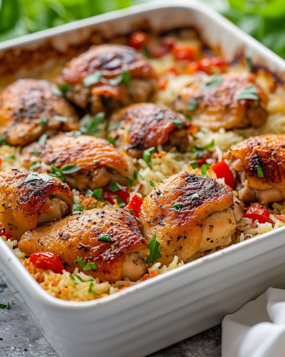 Italian Chicken Rice Casserole Recipe