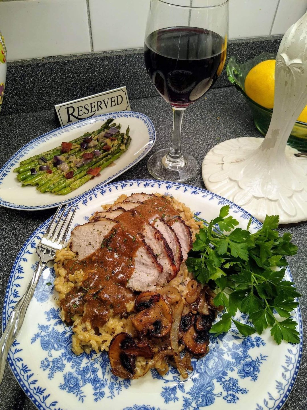 Easy Italian Herb-Crusted Smoked Pork Loin with Buttery Risotto