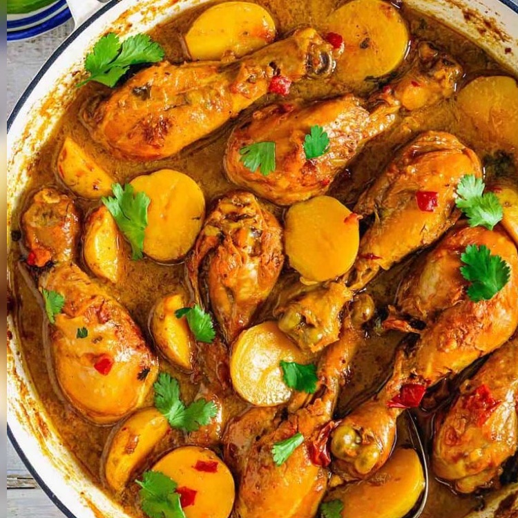 Flavored Chicken with Potatoes